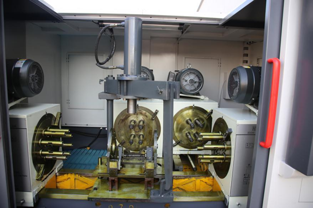 Máy khoan và taro tự động nhiều đầu thân valve