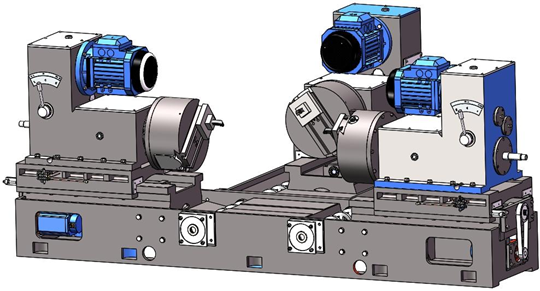 Máy tiện CNC 3 đầu khỏa mặt thân valve