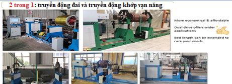 Máy cân bằng động kiều truyền động kép series PHS