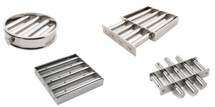 Hình ảnh các nam châm dạng lưới của máy tách từ