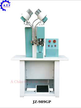 Máy đột lỗ và đóng khoen tự động cho đai da/ túi da Model JZ-989GP