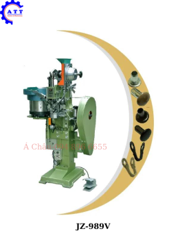 Máy tán đinh và cố định móc trên giày tự động Model JZ-989V